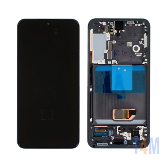 Touch+Display com Frame Samsung Galaxy S22 5G/S901 6.1" Service Pack (GH82-27520A/GH82-27521A) Preto